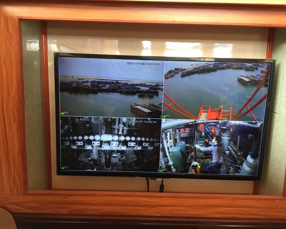 桂林某大铁船监控安装